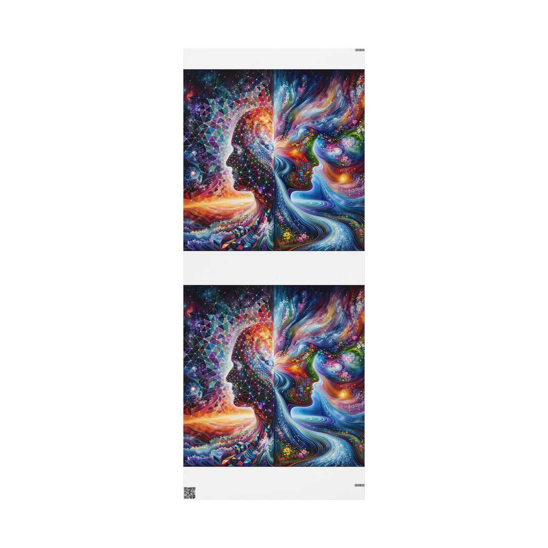 Cosmic Dream Silhouette - Wrapping Paper - Home Decor - g(0D·IO) - 30'' x 72'' - Matte -