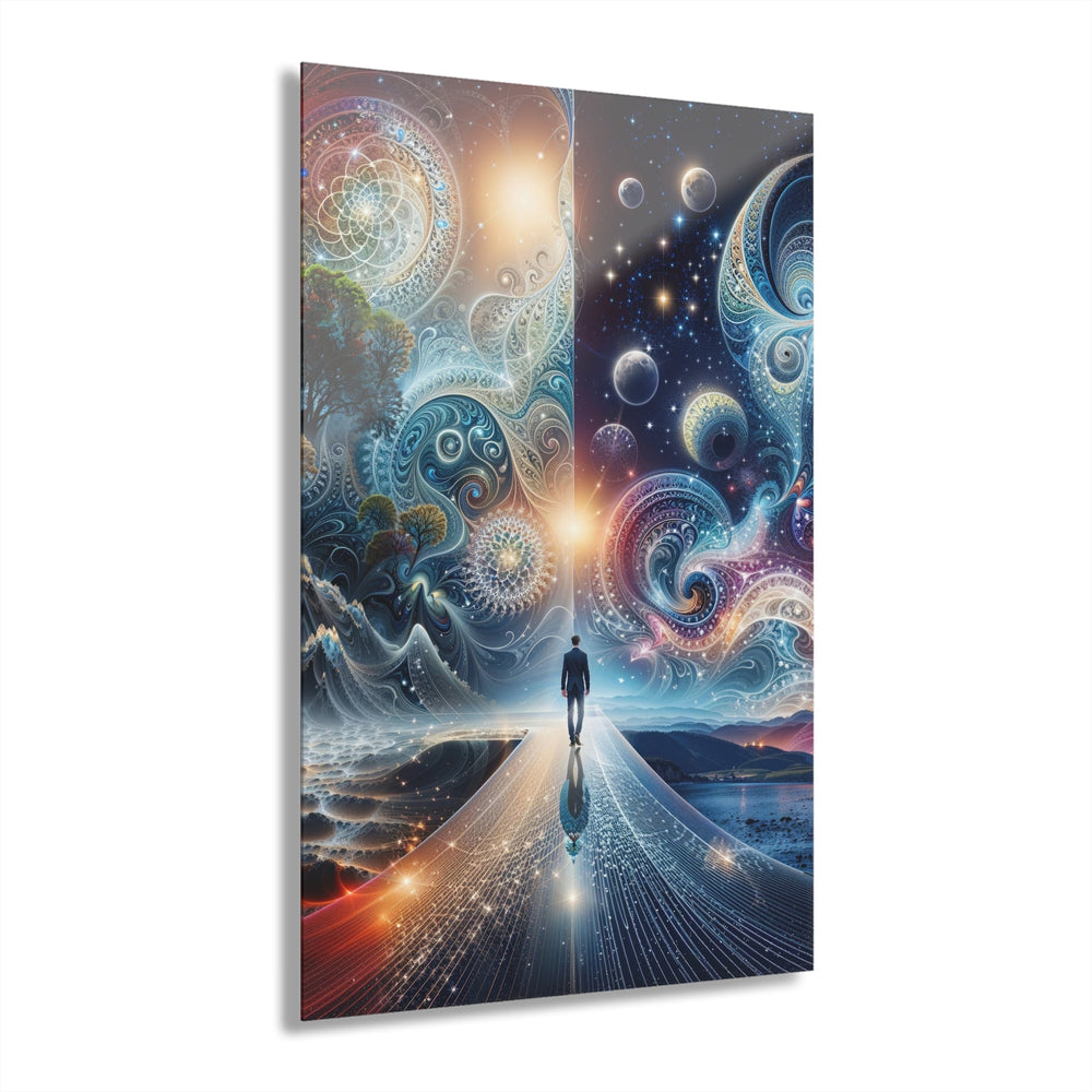 Cosmic Dreamscape Journey - Acrylic Prints (French Cleat Hanging) - Home Decor - g(0D·IO) - 24" x 36" (Vertical) - 0.25'' -