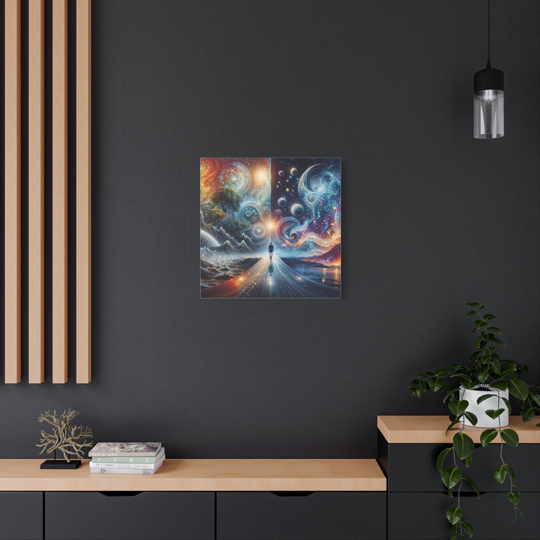 Cosmic Dreamscape Journey - Matte Canvas Print 1.25" - Canvas - g(0D·IO) - 36" x 36" - 1.25" -