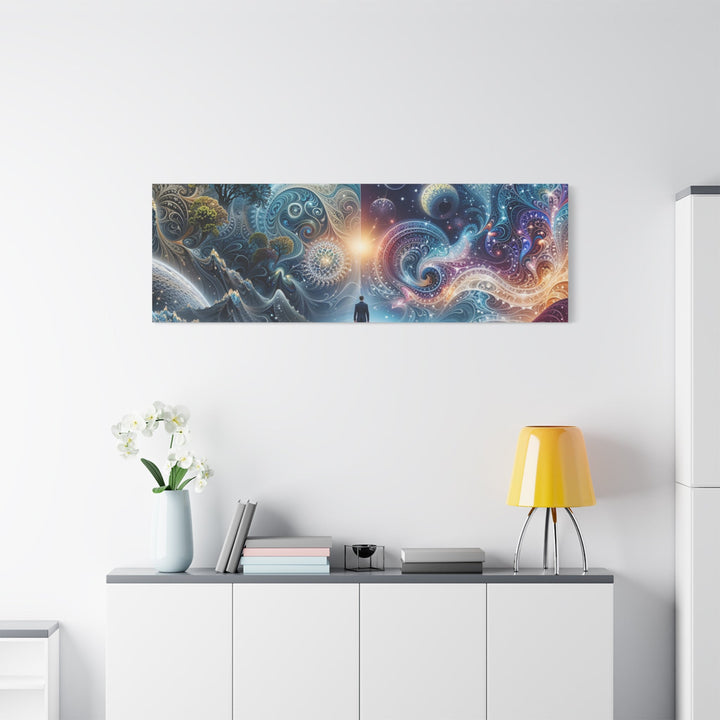 Cosmic Dreamscape Journey - Matte Canvas Print 1.25" - Canvas - g(0D·IO) - 36" x 36" - 1.25" -