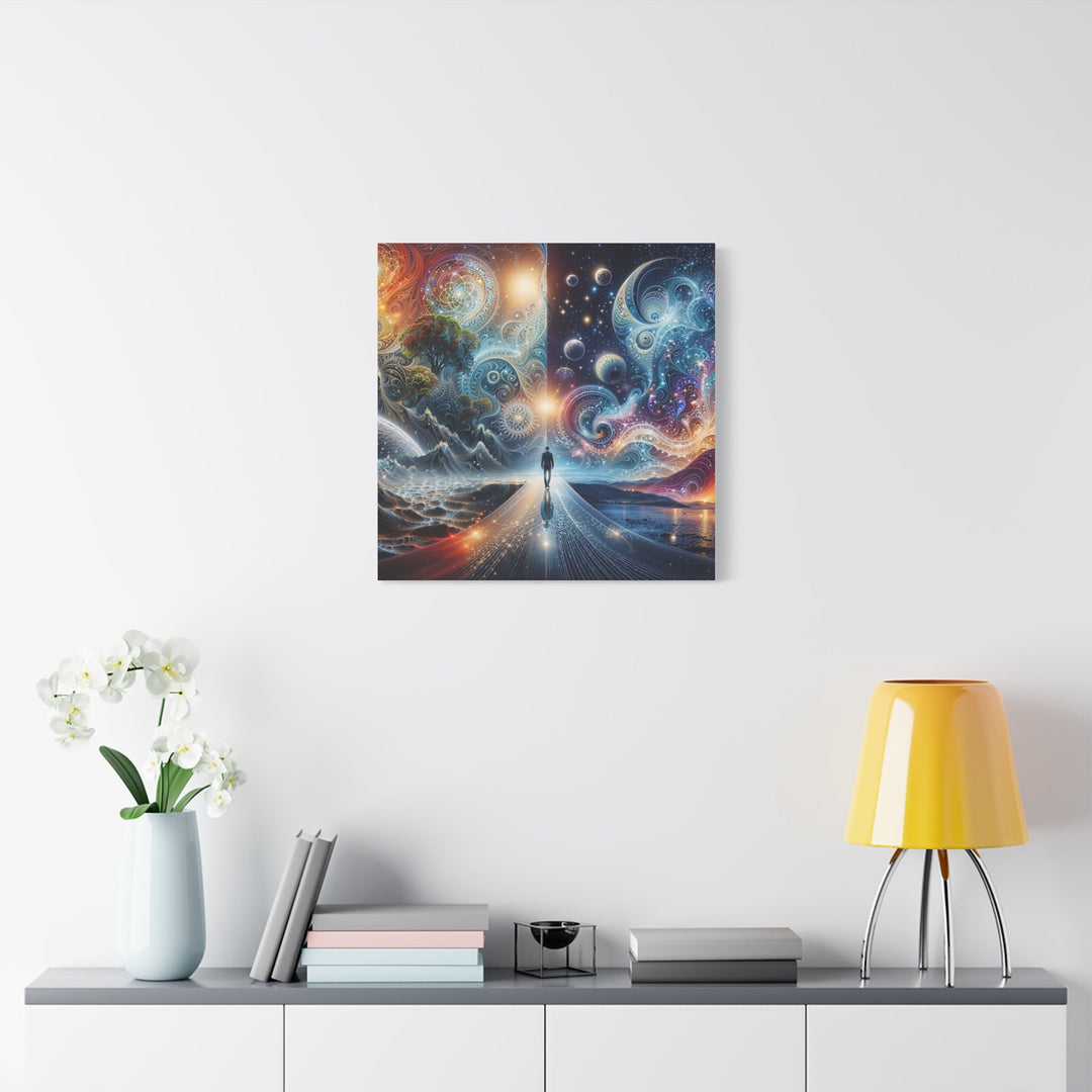 Cosmic Dreamscape Journey - Matte Canvas Print 1.25" - Canvas - g(0D·IO) - 36" x 36" - 1.25" -