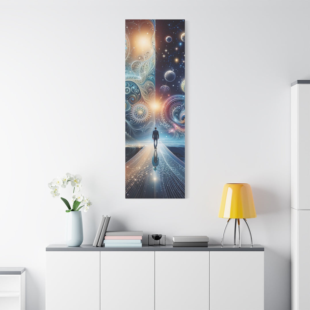 Cosmic Dreamscape Journey - Matte Canvas Print 1.25" - Canvas - g(0D·IO) - 36" x 36" - 1.25" -