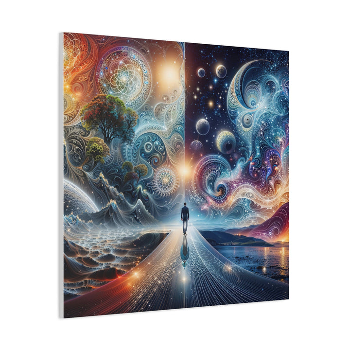 Cosmic Dreamscape Journey - Matte Canvas Print 1.25" - Canvas - g(0D·IO) - 36" x 36" - 1.25" -