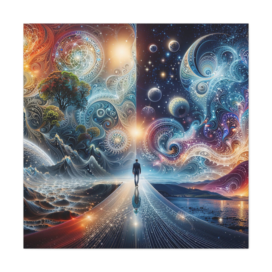 Cosmic Dreamscape Journey - Matte Canvas Print 1.25" - Canvas - g(0D·IO) - 36" x 36" - 1.25" -