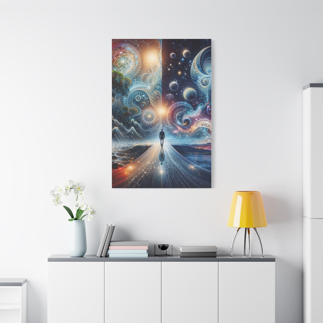 Cosmic Dreamscape Journey - Matte Canvas Print 1.25" - Canvas - g(0D·IO) - 36" x 36" - 1.25" -