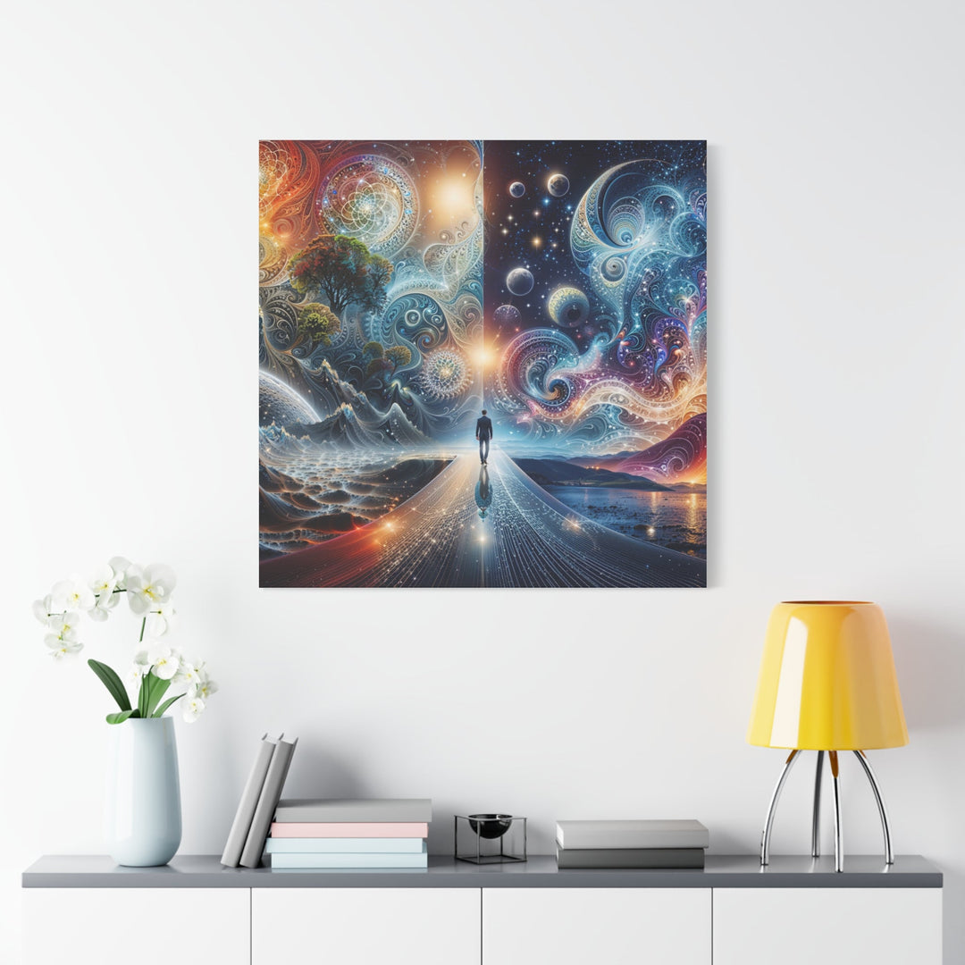 Cosmic Dreamscape Journey - Matte Canvas Print 1.25" - Canvas - g(0D·IO) - 36" x 36" - 1.25" -