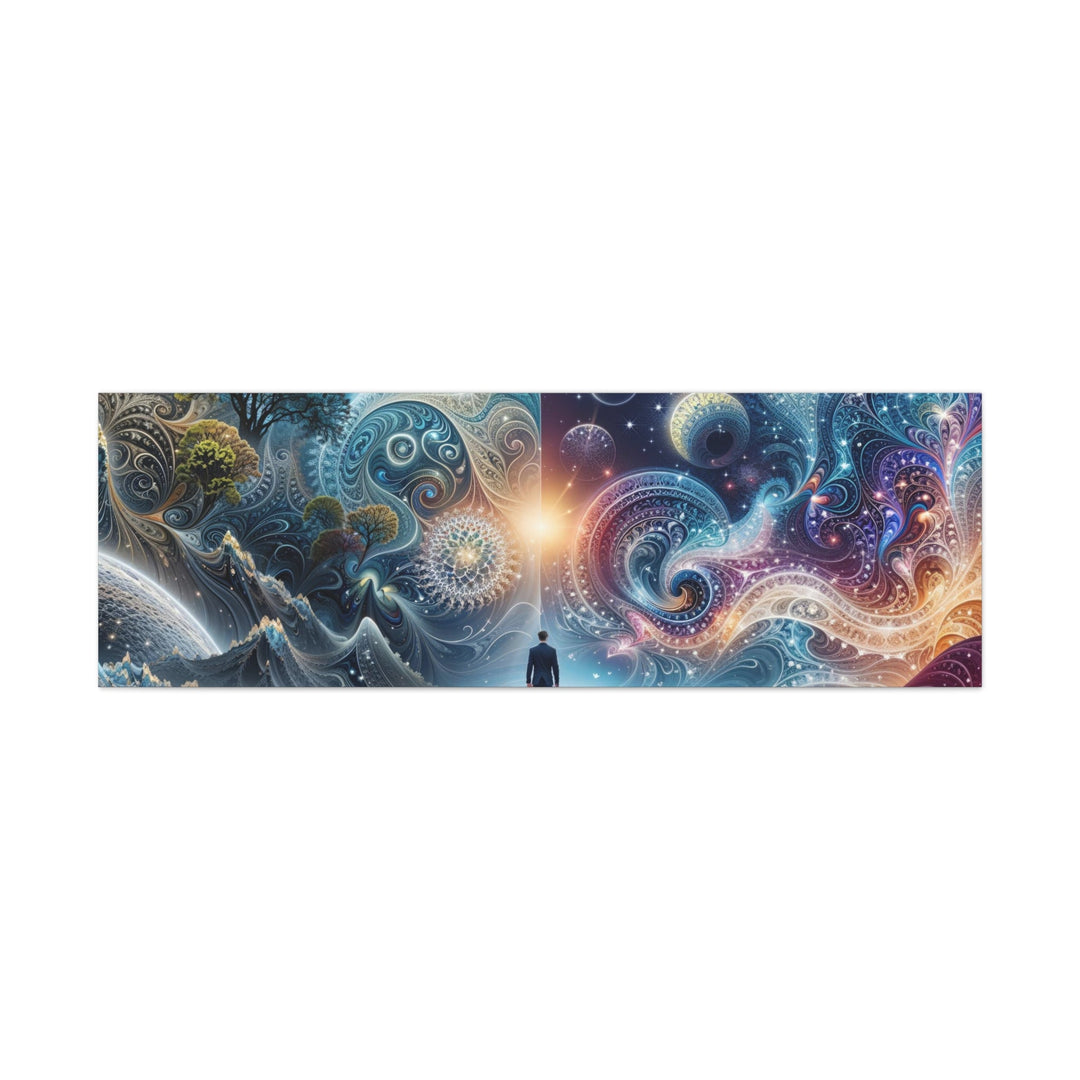 Cosmic Dreamscape Journey - Matte Canvas Print 1.25" - Canvas - g(0D·IO) - 60" x 20" (Horizontal) - 1.25" -