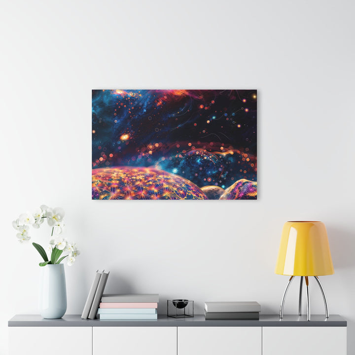 Cosmic Energy Blossom - Acrylic Prints (French Cleat Hanging) - Home Decor - g(0D·IO) - 24" x 36" (Vertical) - 0.25'' -