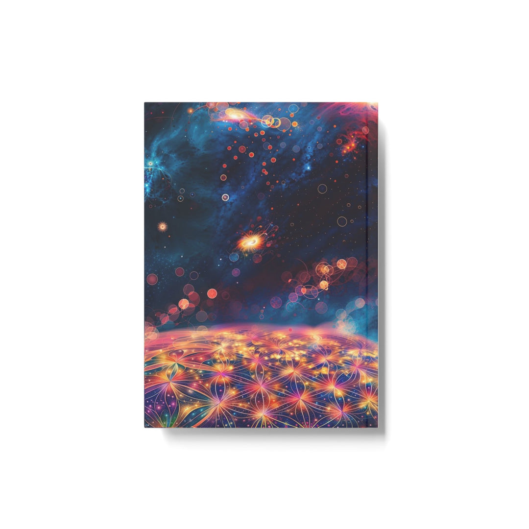 Cosmic Energy Blossom - Hard Backed Journal - Paper products - g(0D·IO) - Graph - A5 - White