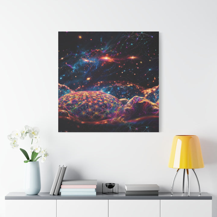 Cosmic Energy Blossom - Matte Canvas Print 1.25" - Canvas - g(0D·IO) - 36" x 36" - 1.25" -