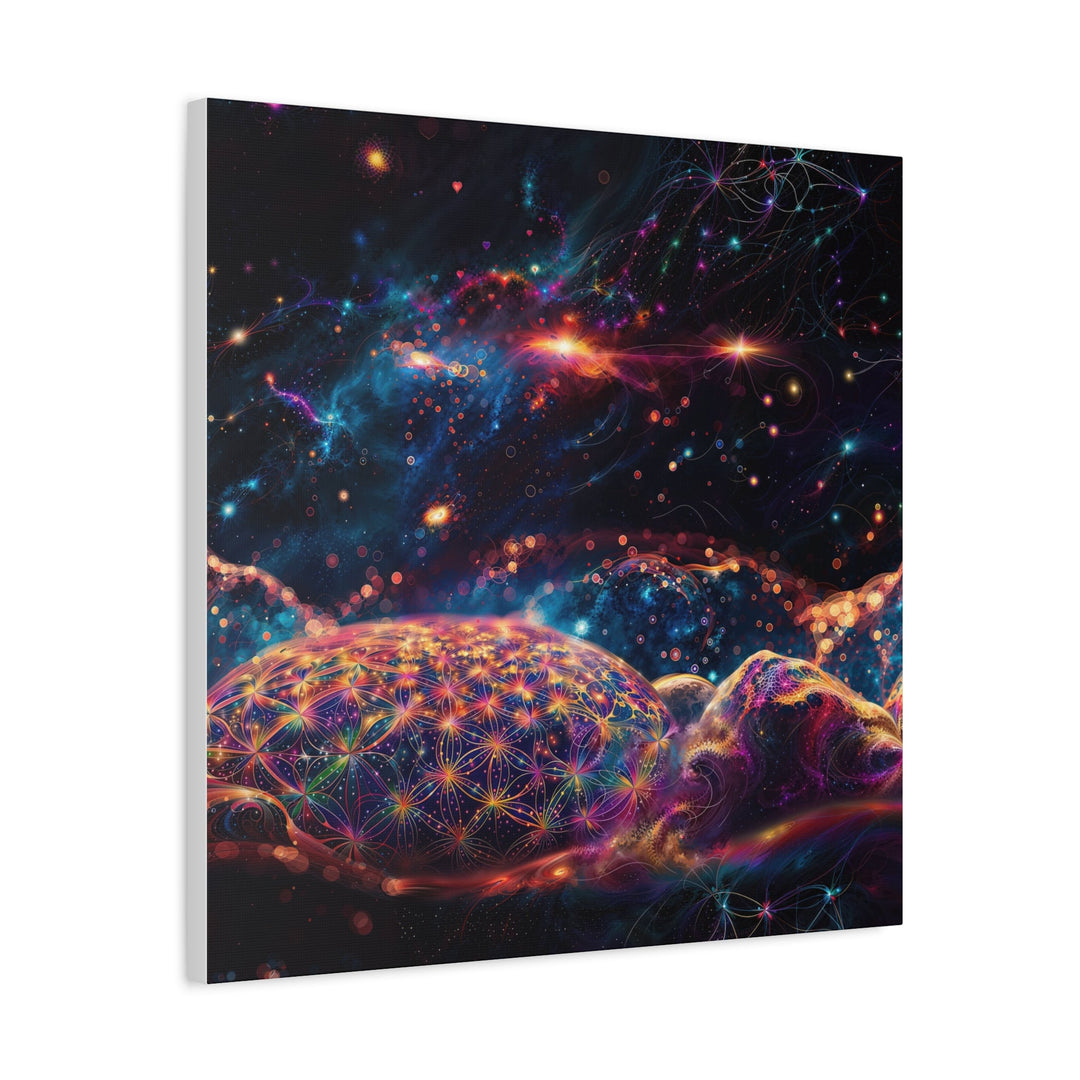 Cosmic Energy Blossom - Matte Canvas Print 1.25" - Canvas - g(0D·IO) - 36" x 36" - 1.25" -