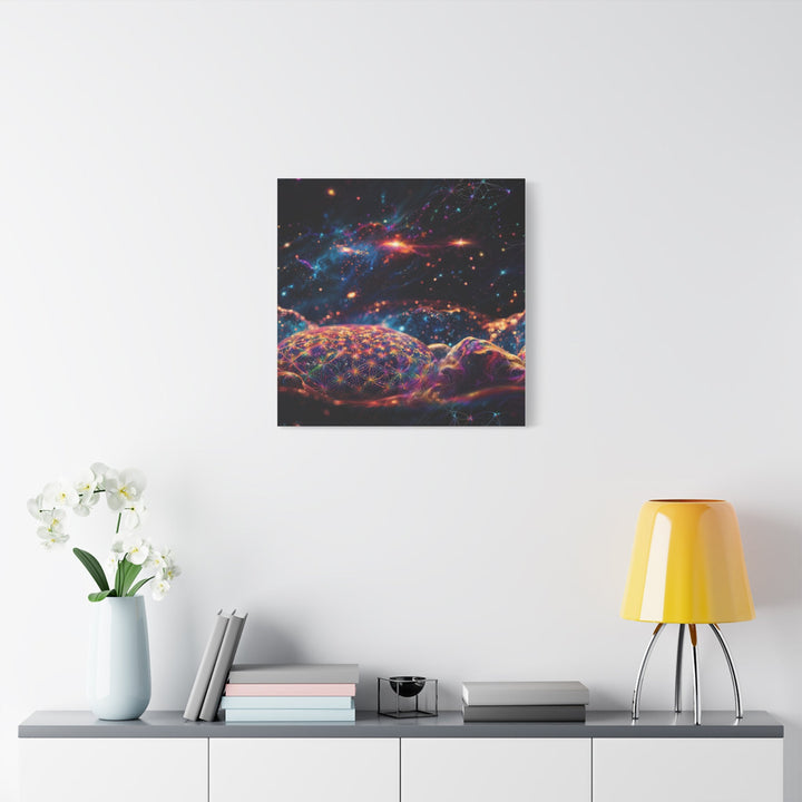 Cosmic Energy Blossom - Matte Canvas Print 1.25" - Canvas - g(0D·IO) - 36" x 36" - 1.25" -