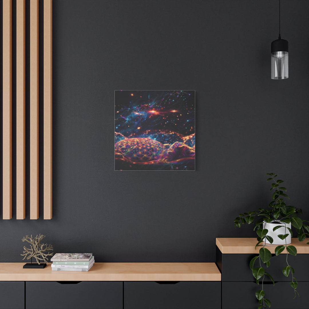 Cosmic Energy Blossom - Matte Canvas Print 1.25" - Canvas - g(0D·IO) - 36" x 36" - 1.25" -