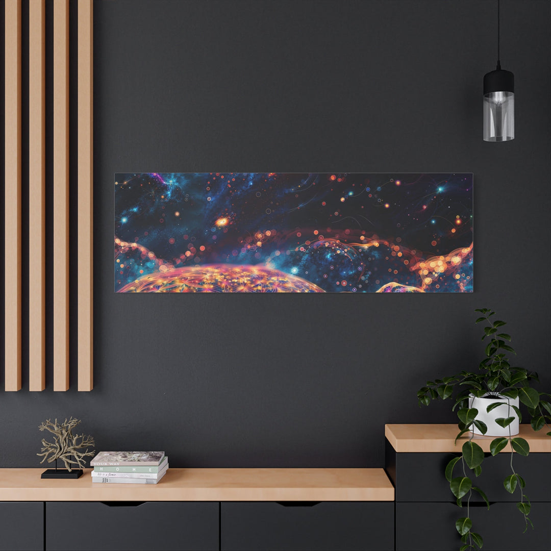 Cosmic Energy Blossom - Matte Canvas Print 1.25" - Canvas - g(0D·IO) - 36" x 36" - 1.25" -