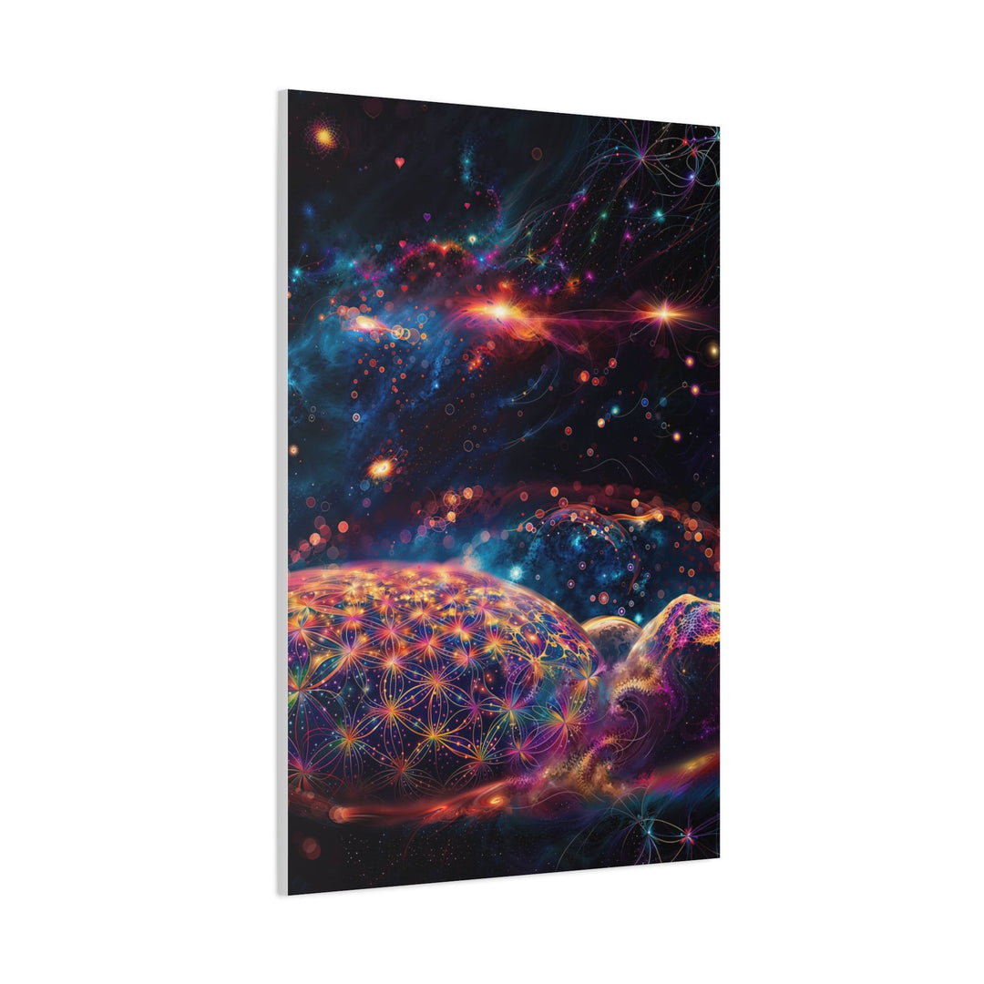 Cosmic Energy Blossom - Matte Canvas Print 1.25" - Canvas - g(0D·IO) - 36" x 36" - 1.25" -