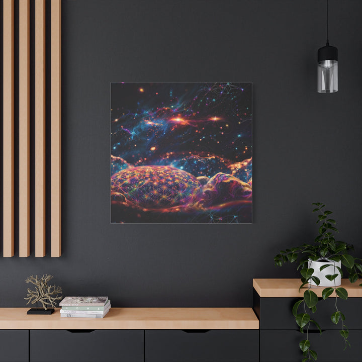 Cosmic Energy Blossom - Matte Canvas Print 1.25" - Canvas - g(0D·IO) - 36" x 36" - 1.25" -