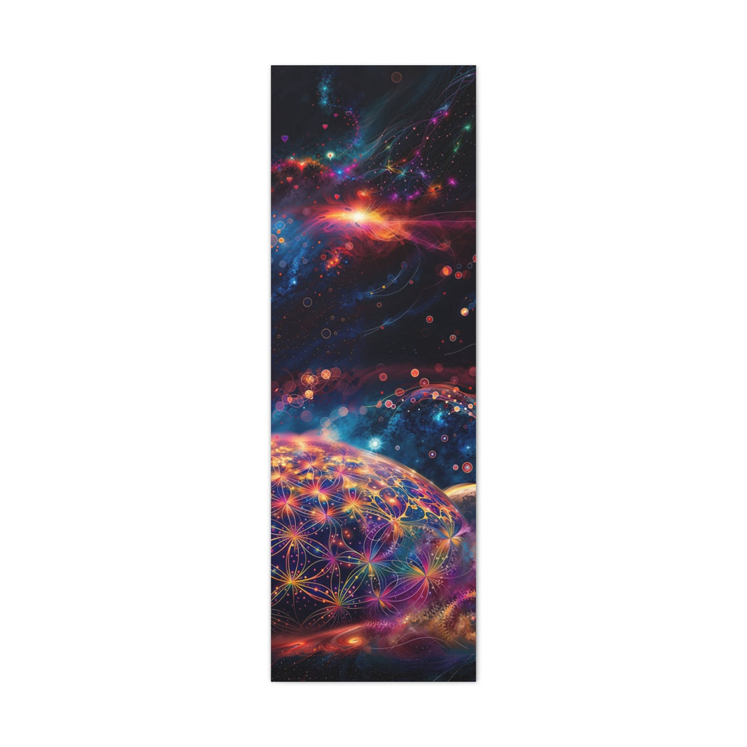 Cosmic Energy Blossom - Matte Canvas Print 1.25" - Canvas - g(0D·IO) - 16" x 48" (Vertical) - 1.25" -