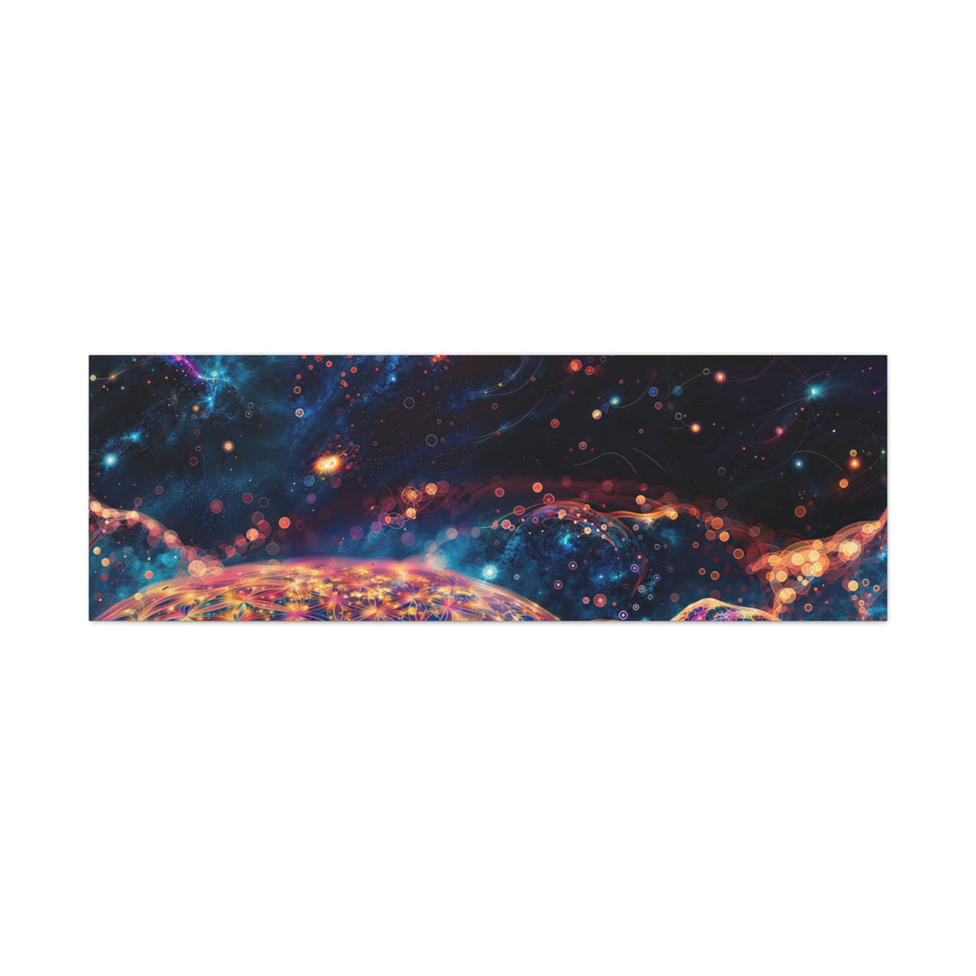 Cosmic Energy Blossom - Matte Canvas Print 1.25" - Canvas - g(0D·IO) - 60" x 20" (Horizontal) - 1.25" -