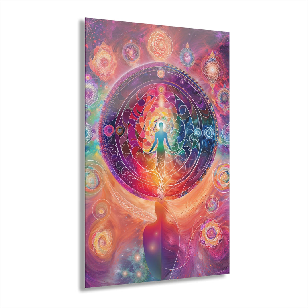 Cosmic Energy Flow - Acrylic Prints (French Cleat Hanging) - Home Decor - g(0D·IO) - 24" x 36" (Vertical) - 0.25'' -