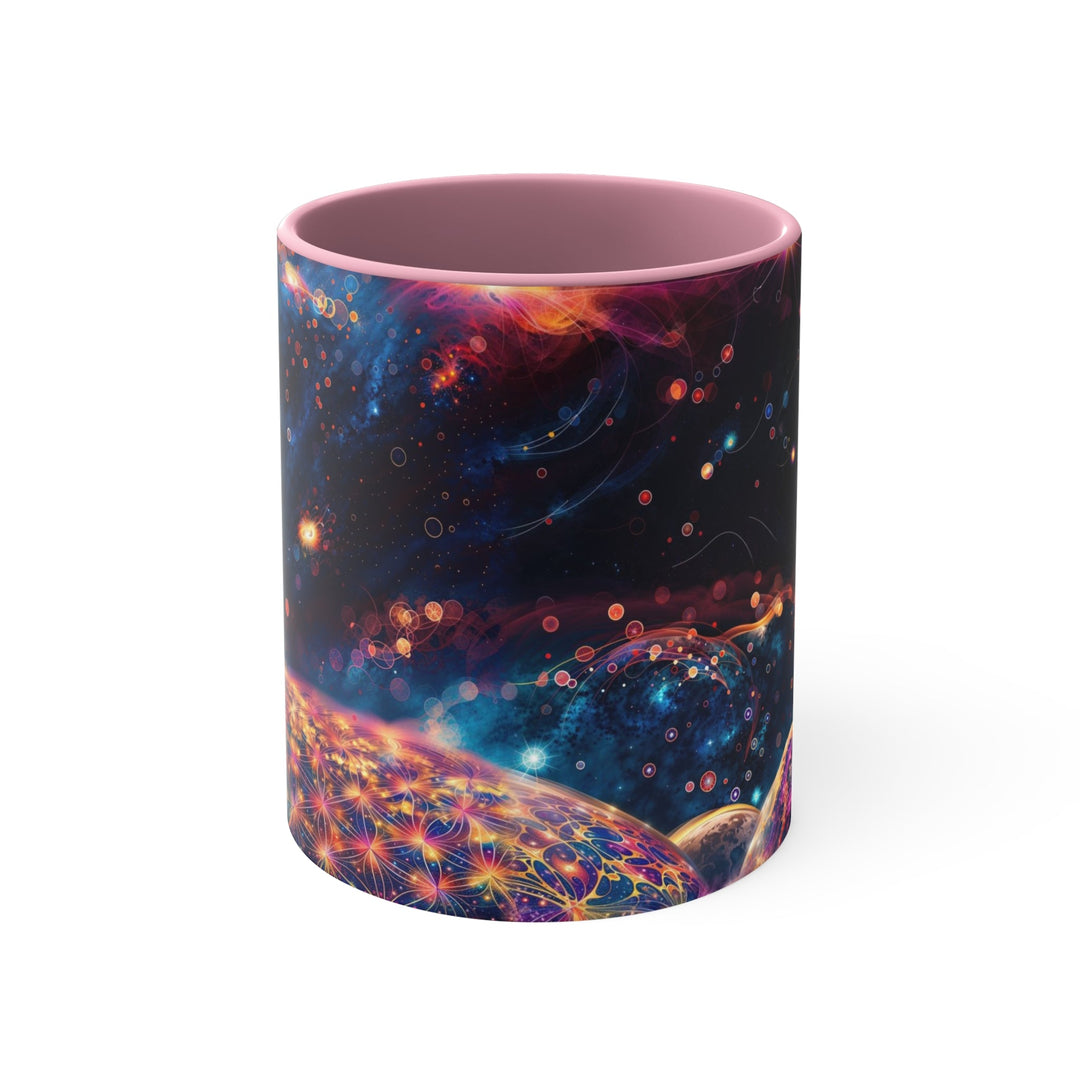 Cosmic Energy Tapestry - Accent Coffee Mug - Mug - g(0D·IO) - Pink - 11oz -