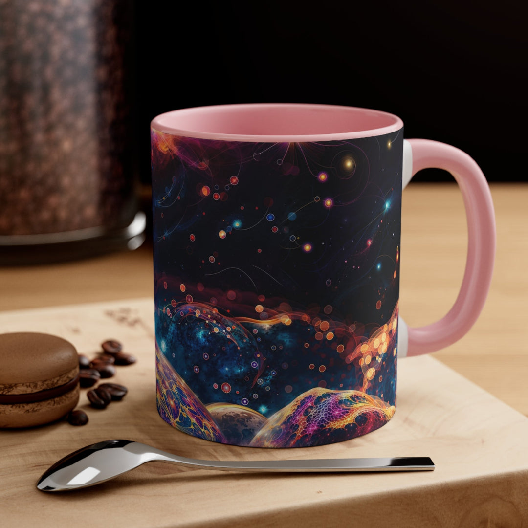 Cosmic Energy Tapestry - Accent Coffee Mug - Mug - g(0D·IO) - Pink - 11oz -