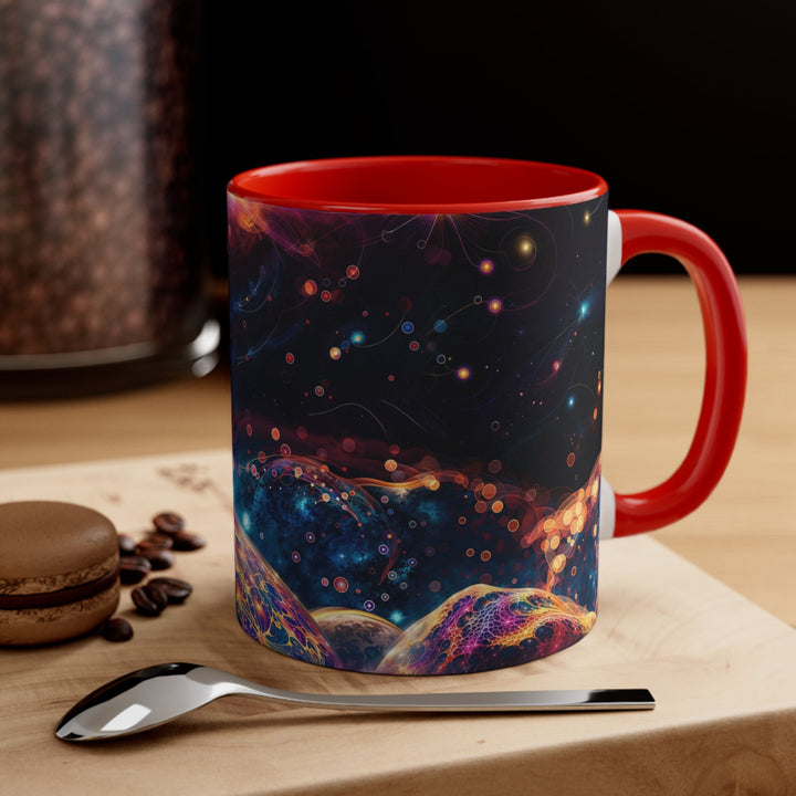 Cosmic Energy Tapestry - Accent Coffee Mug - Mug - g(0D·IO) - Pink - 11oz -