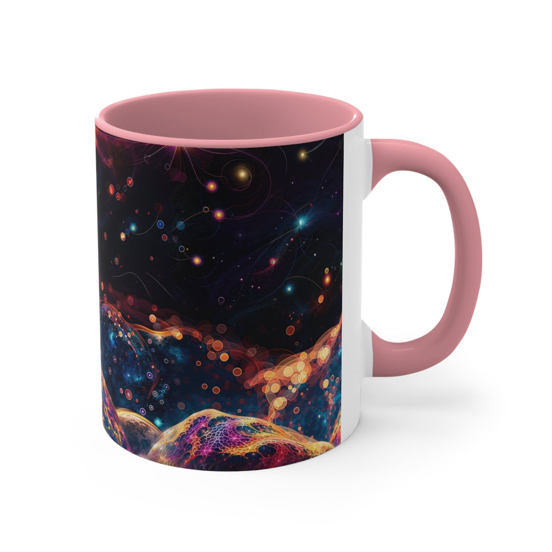 Cosmic Energy Tapestry - Accent Coffee Mug - Mug - g(0D·IO) - Pink - 11oz -