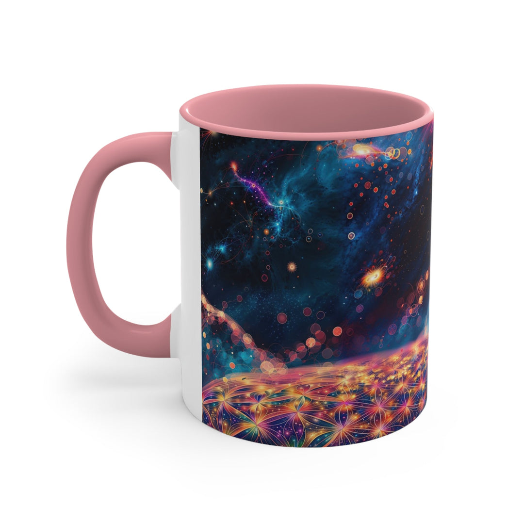 Cosmic Energy Tapestry - Accent Coffee Mug - Mug - g(0D·IO) - Pink - 11oz -