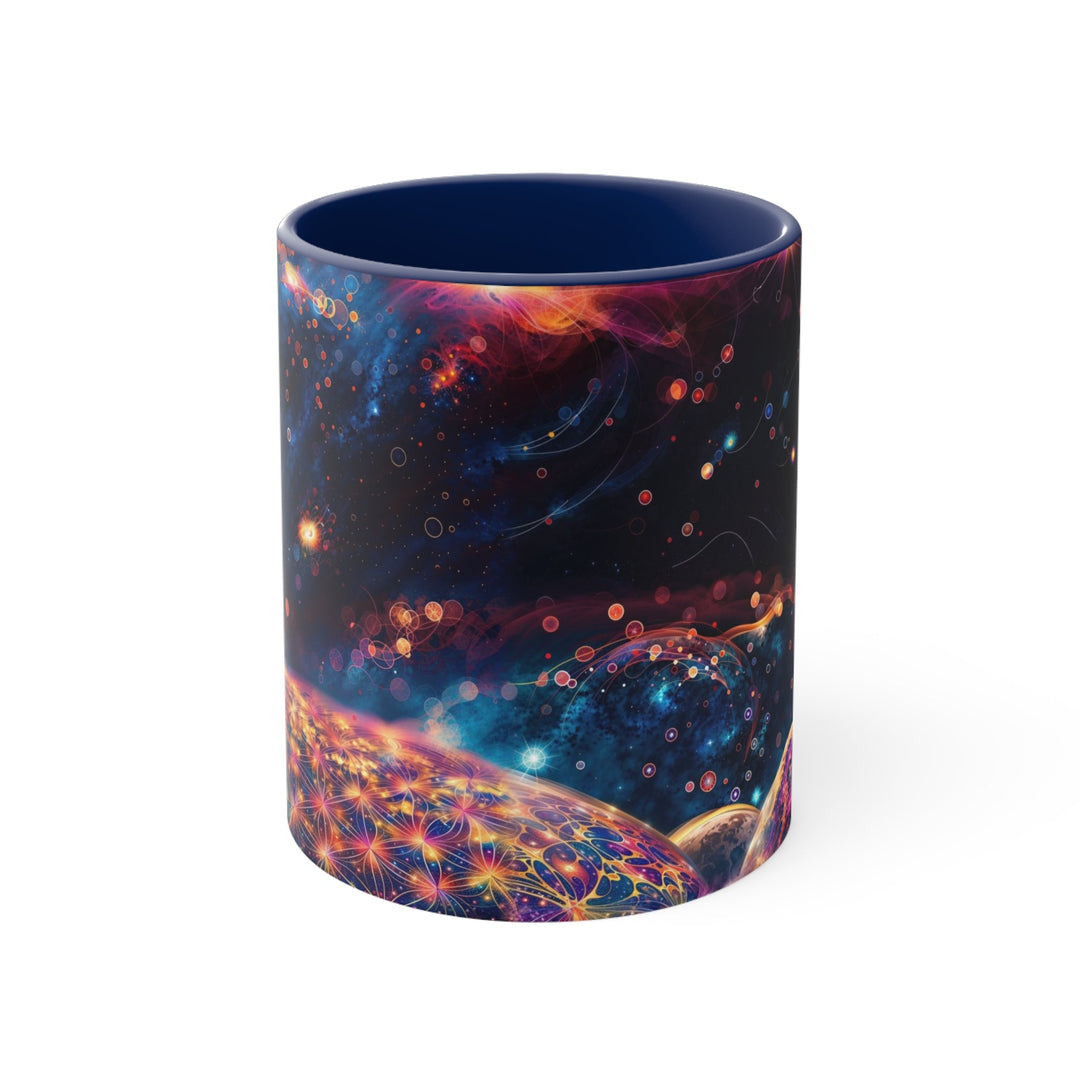 Cosmic Energy Tapestry - Accent Coffee Mug - Mug - g(0D·IO) - Navy - 11oz -