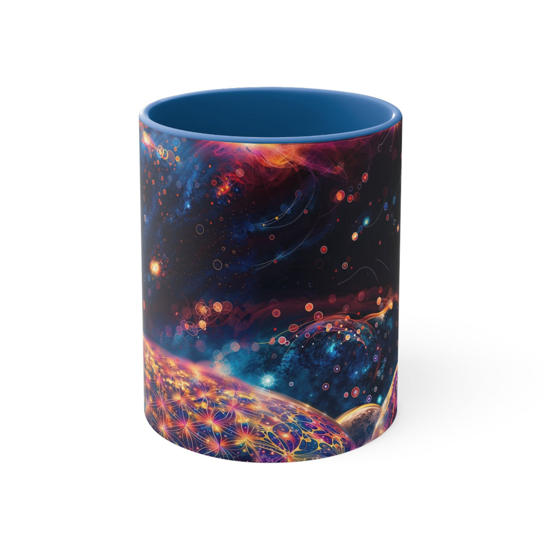 Cosmic Energy Tapestry - Accent Coffee Mug - Mug - g(0D·IO) - Blue - 11oz -