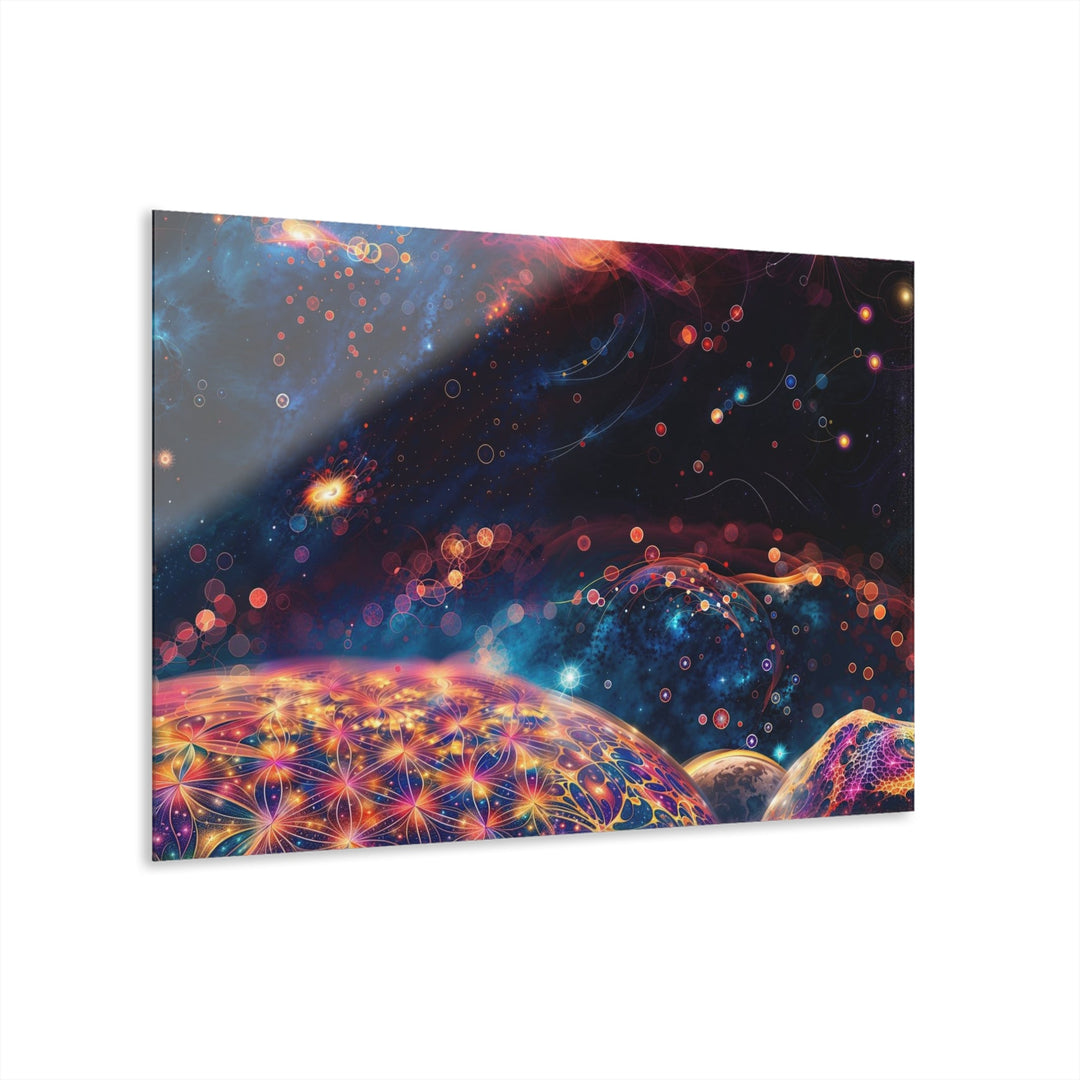 Cosmic Energy Tapestry - Acrylic Prints (French Cleat Hanging) - Home Decor - g(0D·IO) - 36" x 24" (Horizontal) - 0.25'' -