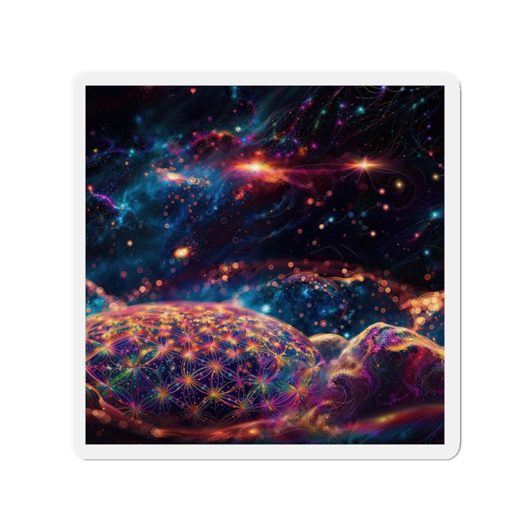 Cosmic Energy Tapestry - Die-cut Magnet - Home Decor - g(0D·IO) - 2" x 2" - Die-Cut - 1 pc