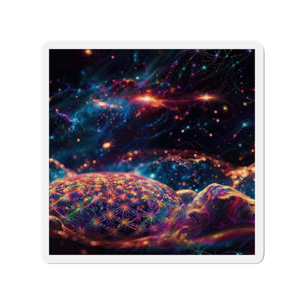 Cosmic Energy Tapestry - Die-cut Magnet - Home Decor - g(0D·IO) - 3" x 3" - Die-Cut - 1 pc