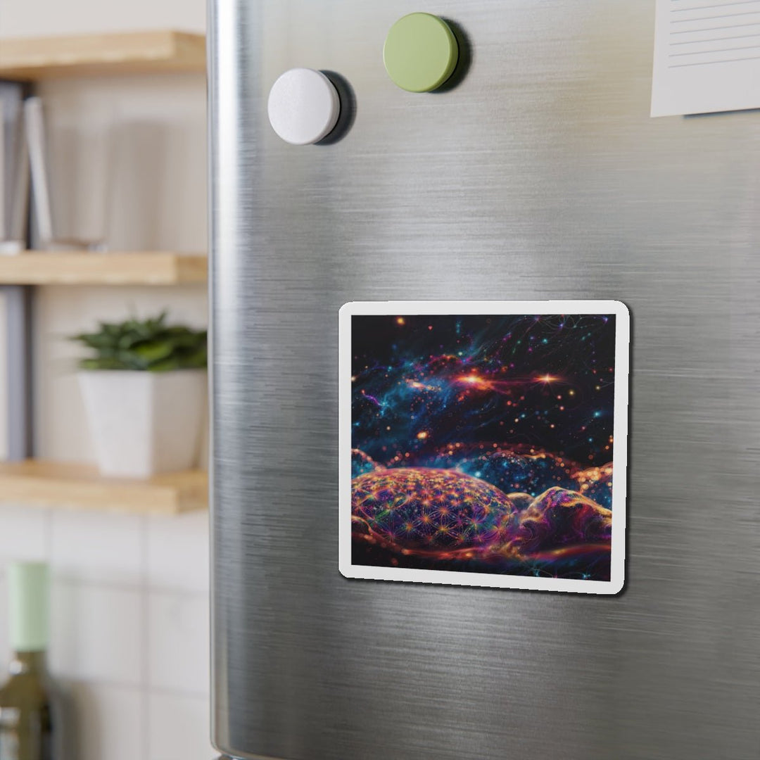 Cosmic Energy Tapestry - Die-cut Magnet - Home Decor - g(0D·IO) - 6 × 6" - Die-Cut - 1 pc