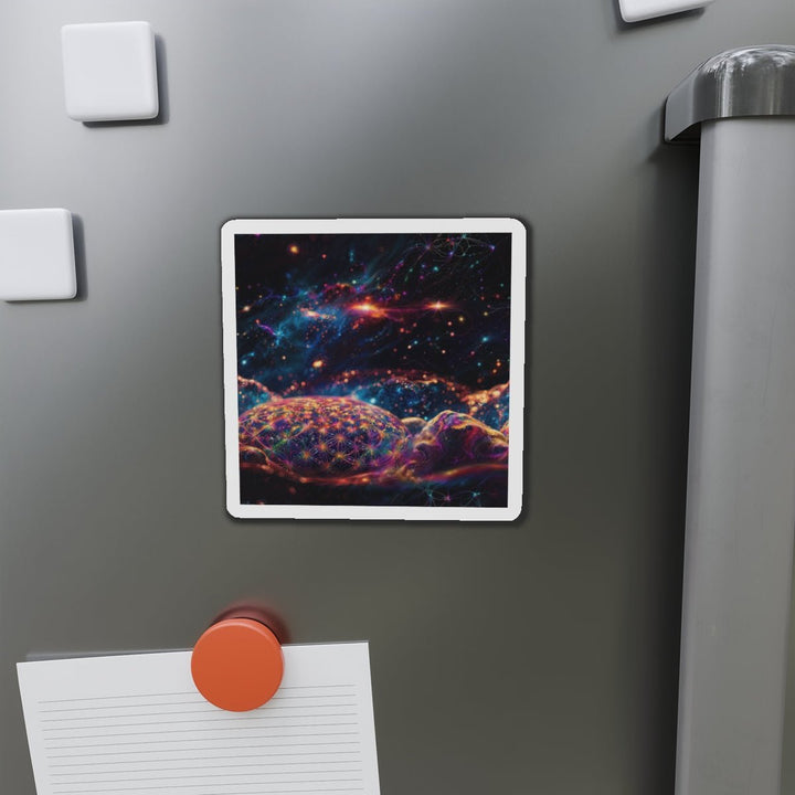 Cosmic Energy Tapestry - Die-cut Magnet - Home Decor - g(0D·IO) - 6 × 6" - Die-Cut - 1 pc