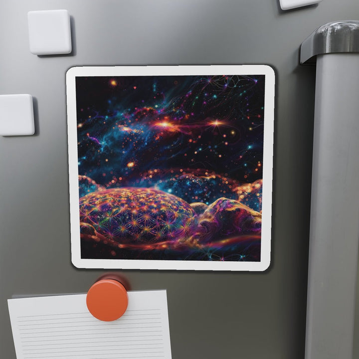 Cosmic Energy Tapestry - Die-cut Magnet - Home Decor - g(0D·IO) - 6 × 6" - Die-Cut - 1 pc