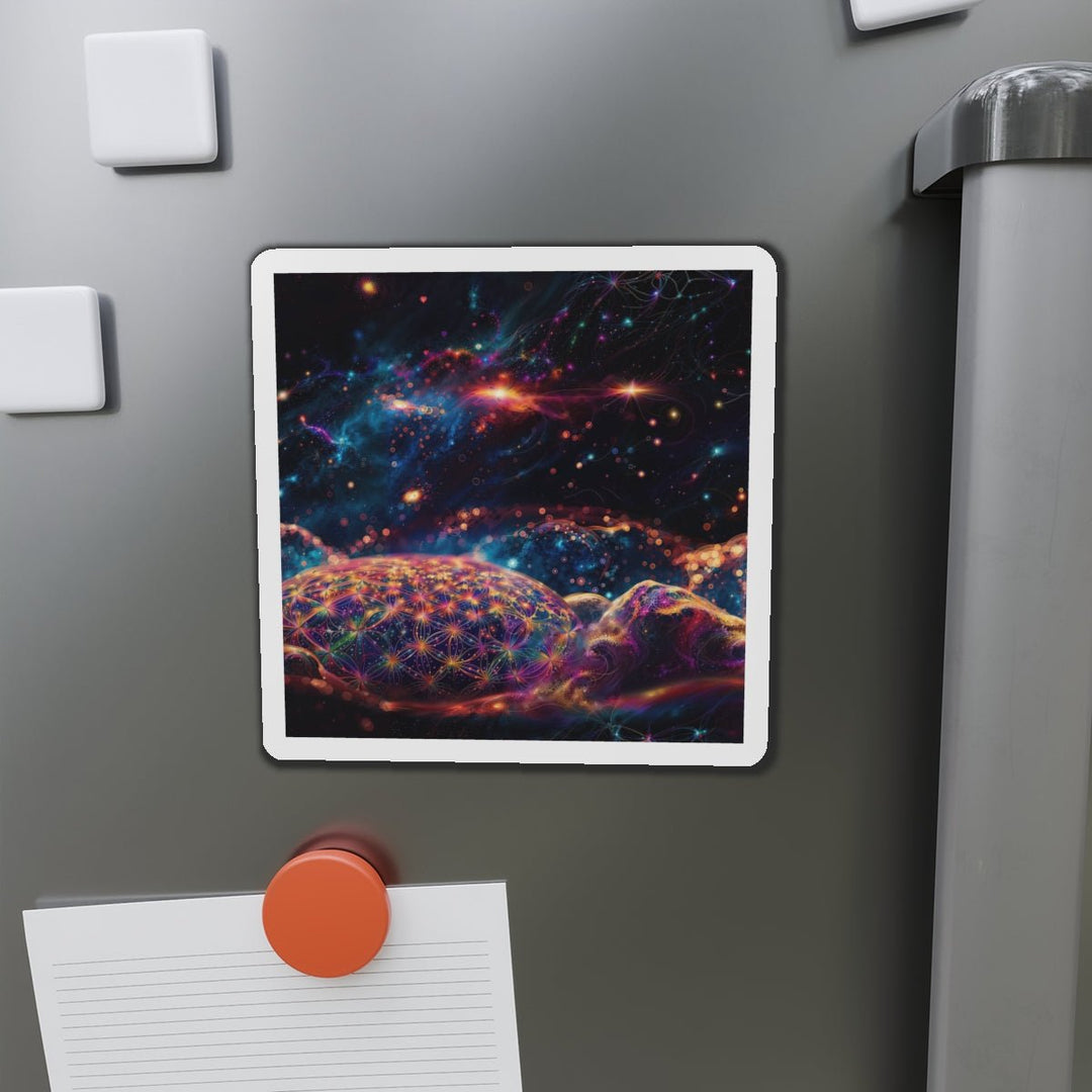 Cosmic Energy Tapestry - Die-cut Magnet - Home Decor - g(0D·IO) - 6 × 6" - Die-Cut - 1 pc