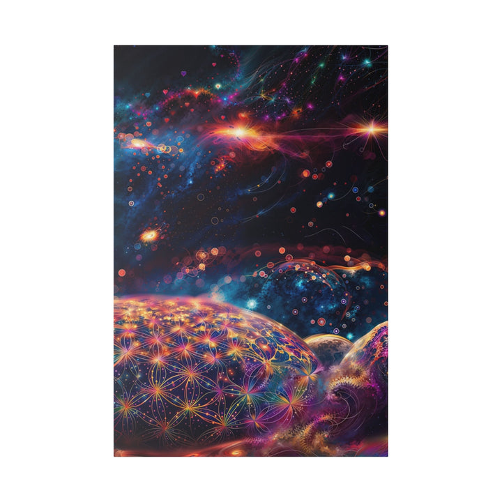 Cosmic Energy Tapestry - Matte Canvas - Canvas - g(0D·IO) - 32″ x 48″ (Vertical) - 0.75'' -