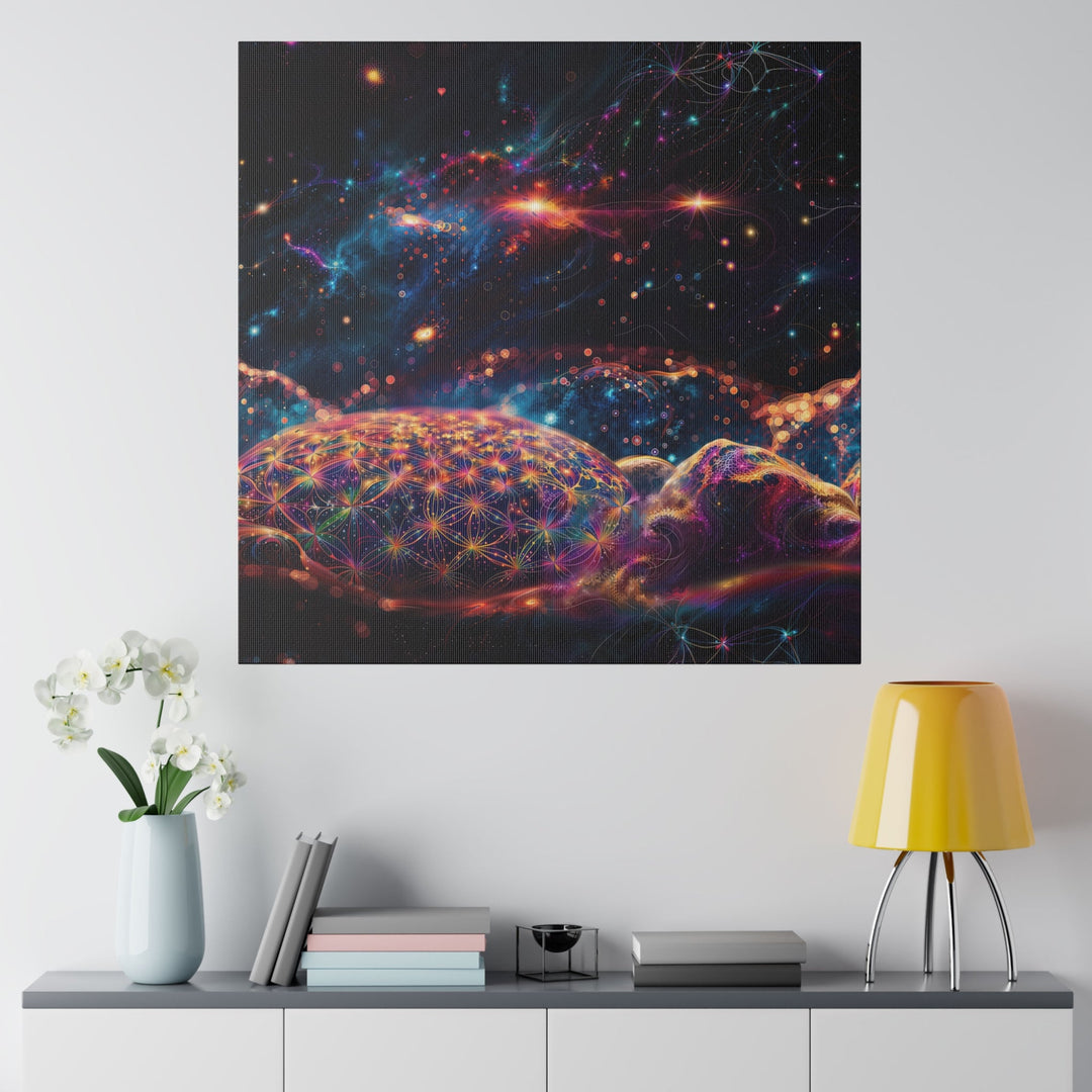 Cosmic Energy Tapestry - Matte Canvas - Canvas - g(0D·IO) - 32" x 32" (Square) - 0.75'' -