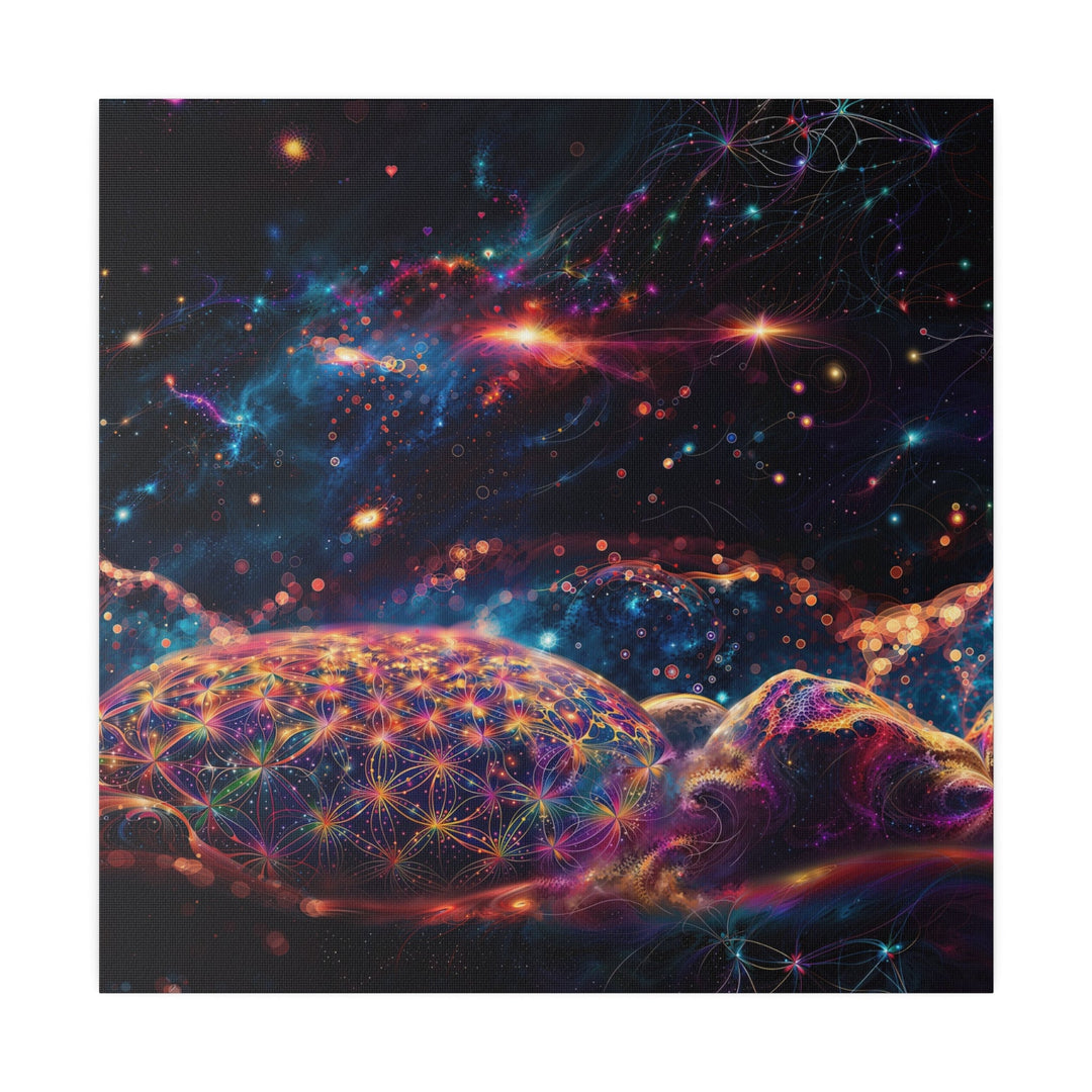 Cosmic Energy Tapestry - Matte Canvas - Canvas - g(0D·IO) - 32" x 32" (Square) - 0.75'' -