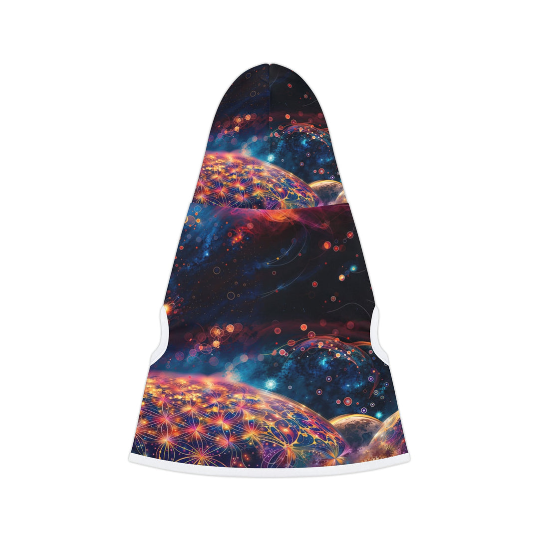 Cosmic Energy Tapestry - Pet Hoodie - Pets - g(0D·IO) - XXS - Black Rib -