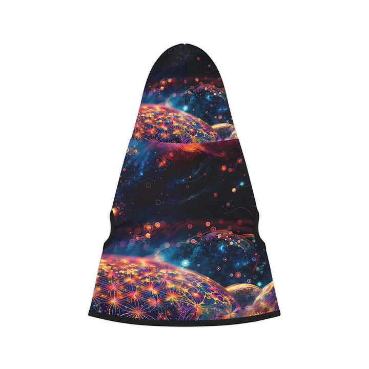 Cosmic Energy Tapestry - Pet Hoodie - Pets - g(0D·IO) - XXS - Black Rib -