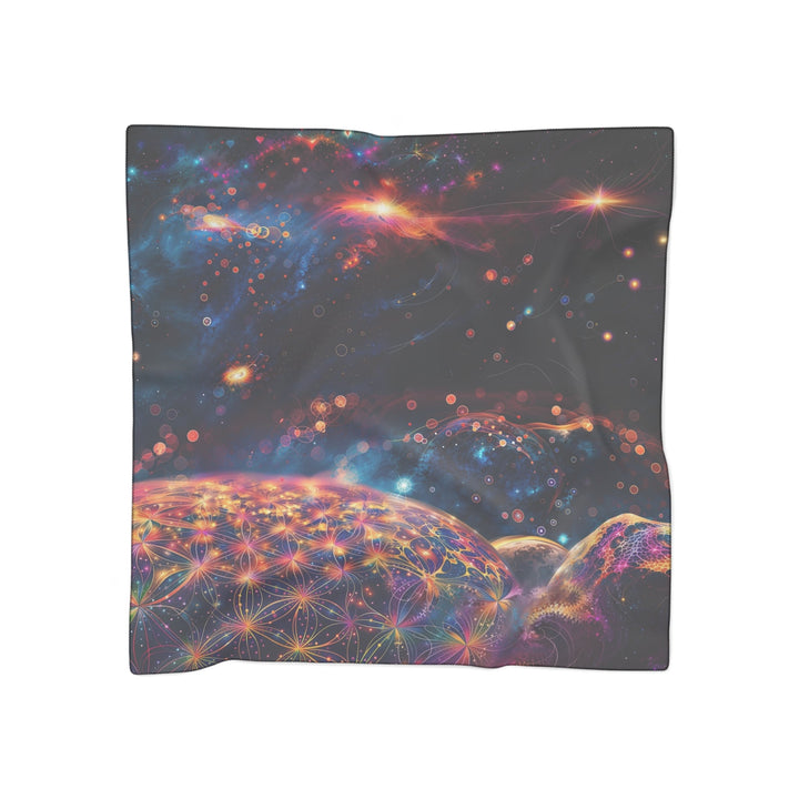 Cosmic Energy Tapestry - Poly Scarf - Accessories - g(0D·IO) - Poly voile - 50" × 50" -