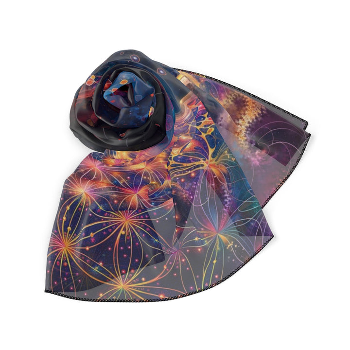 Cosmic Energy Tapestry - Poly Scarf - Accessories - g(0D·IO) - Poly chiffon - 50" × 50" -