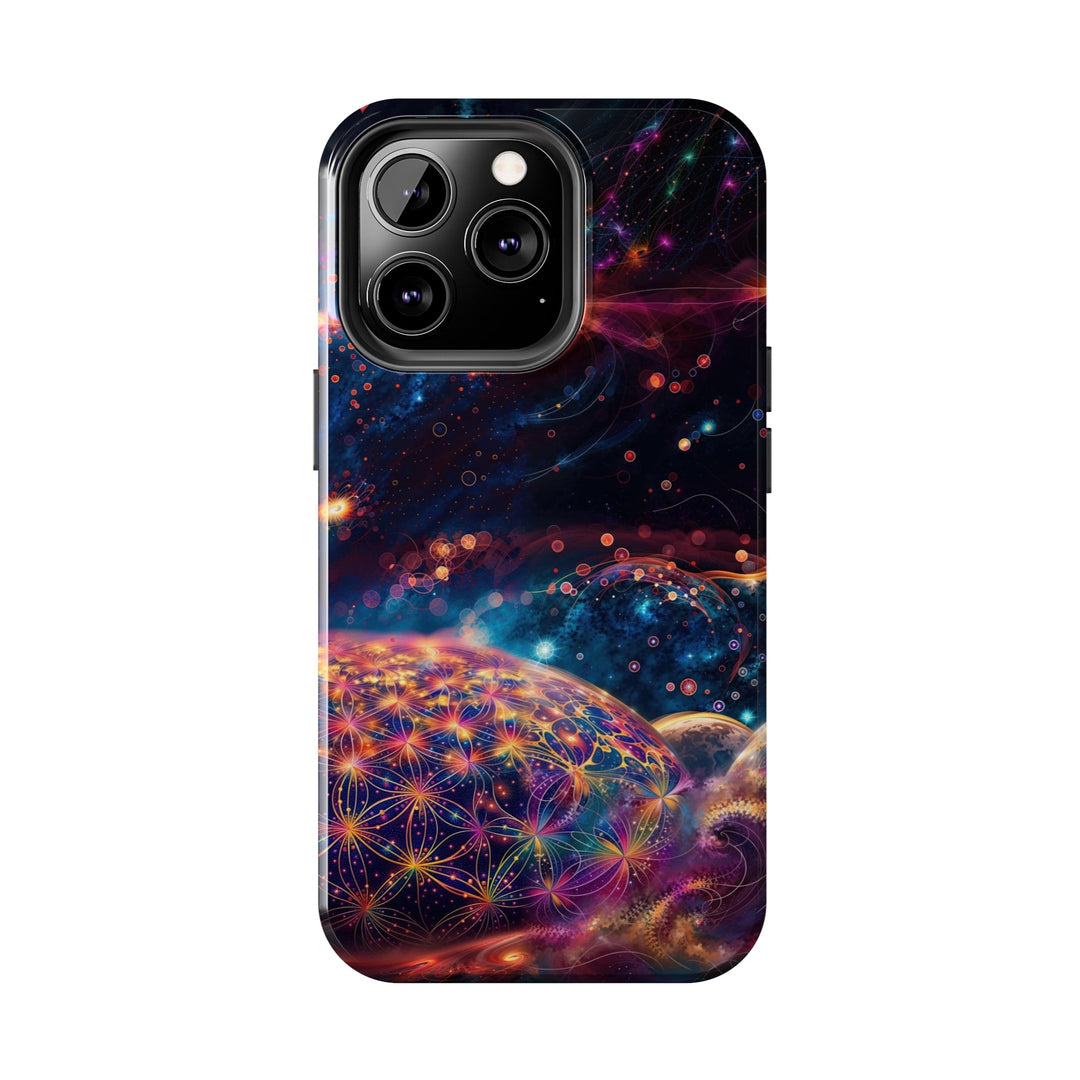 Cosmic Energy Tapestry - Tough Phone Case - Phone Case - g(0D·IO) - iPhone 13 Mini - -