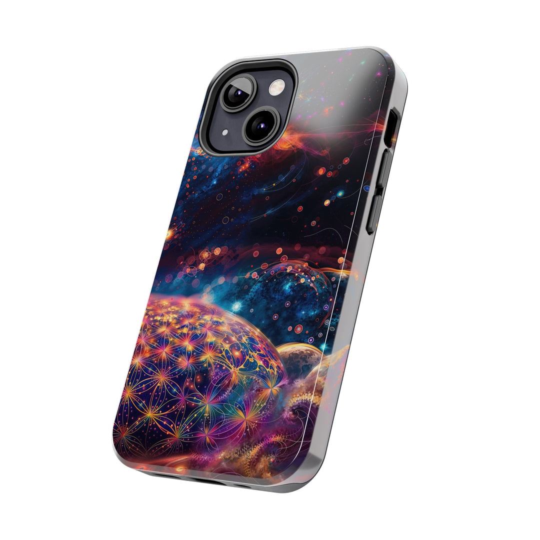 Cosmic Energy Tapestry - Tough Phone Case - Phone Case - g(0D·IO) - iPhone 13 Mini - -