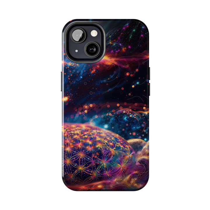 Cosmic Energy Tapestry - Tough Phone Case - Phone Case - g(0D·IO) - iPhone 13 Mini - -