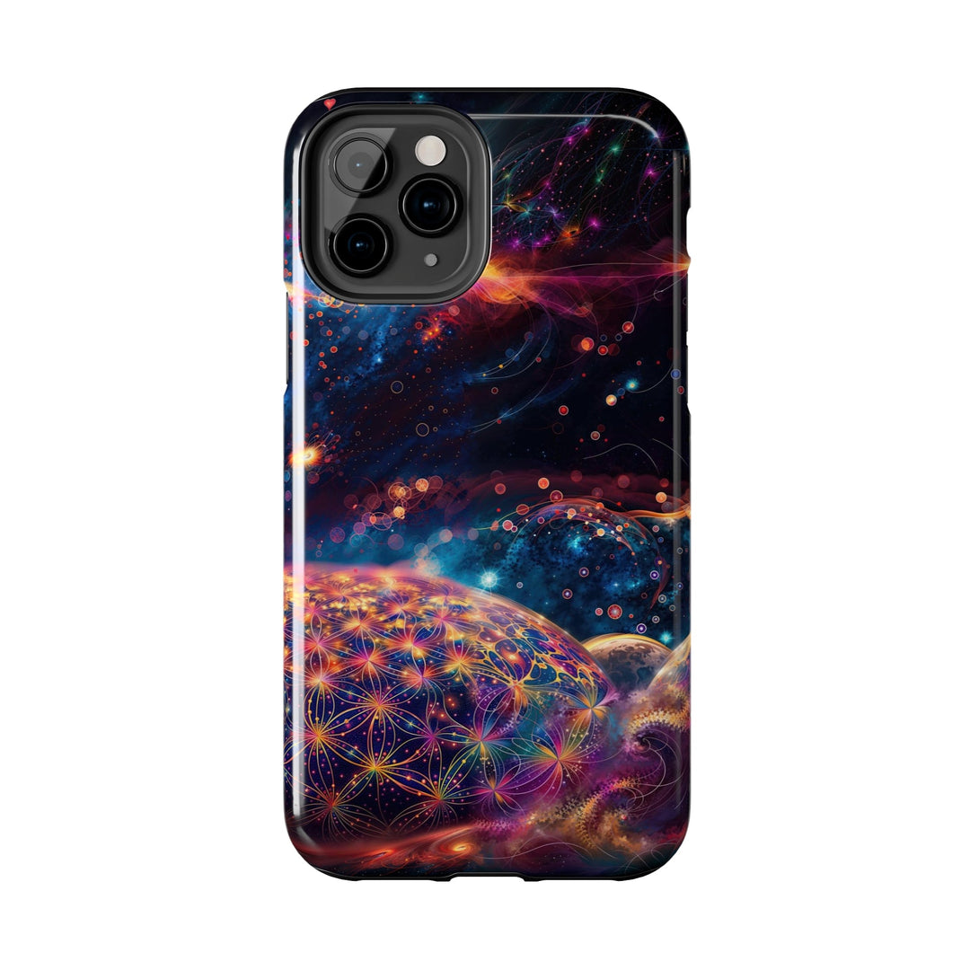 Cosmic Energy Tapestry - Tough Phone Case - Phone Case - g(0D·IO) - iPhone 13 Mini - -