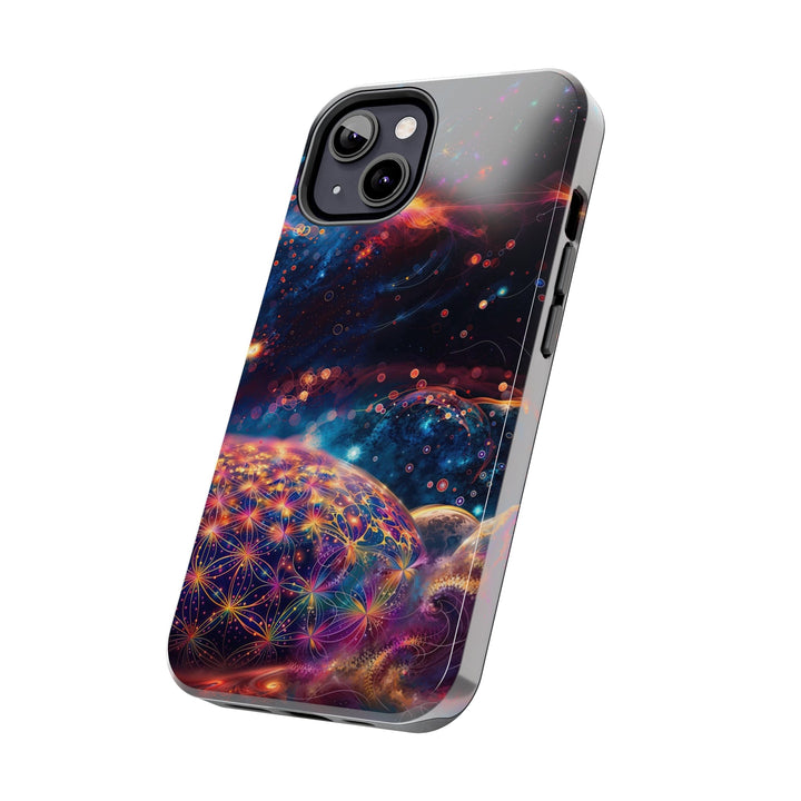 Cosmic Energy Tapestry - Tough Phone Case - Phone Case - g(0D·IO) - iPhone 13 Mini - -