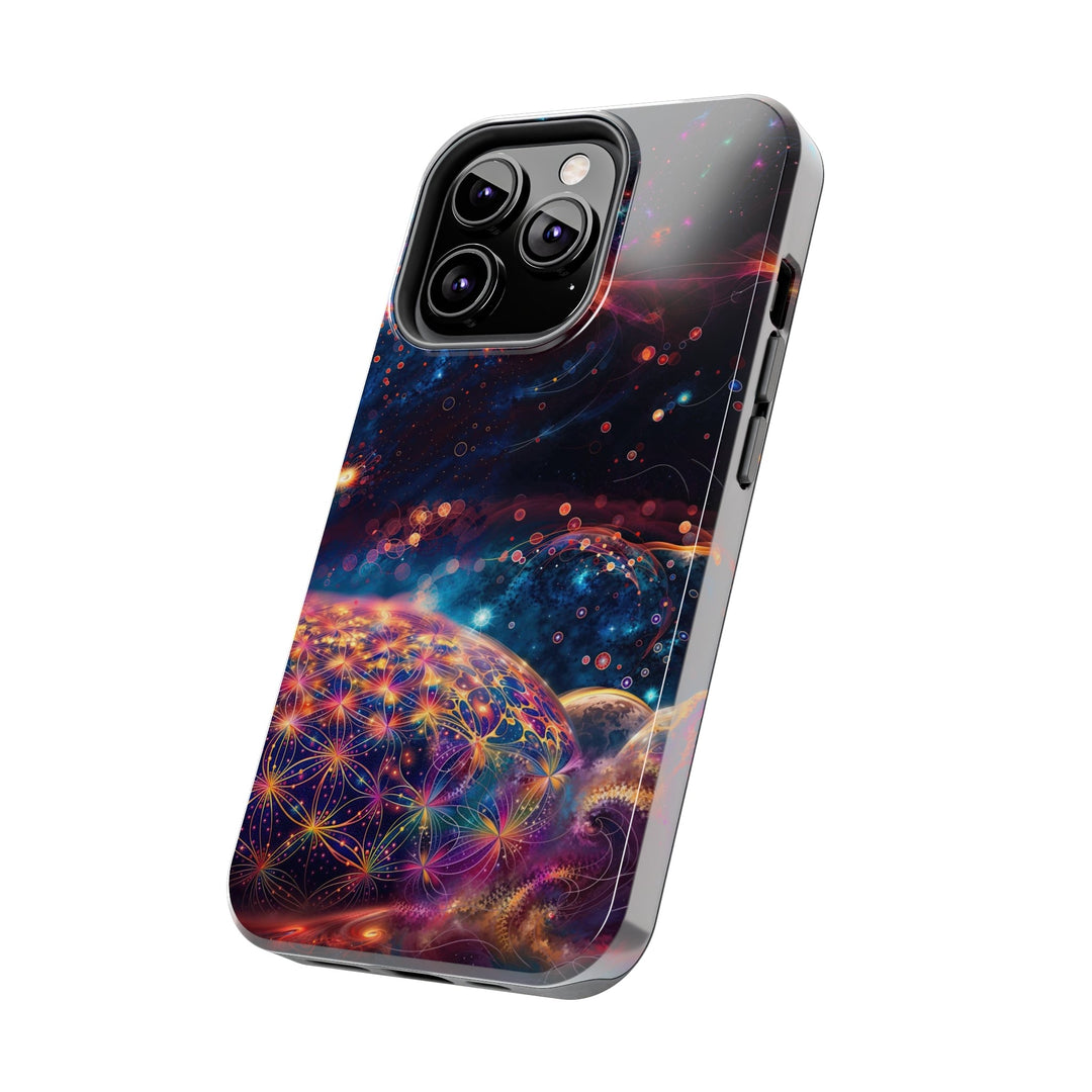 Cosmic Energy Tapestry - Tough Phone Case - Phone Case - g(0D·IO) - iPhone 13 Mini - -